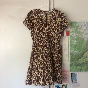 Madewell Button-Wrap Mini Dress